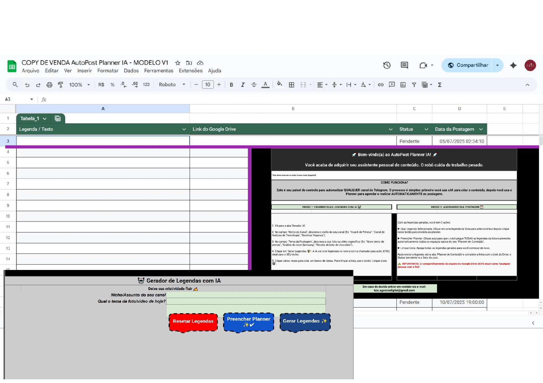 Caixa do Produto AutoPost Planner IA